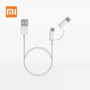 

Original Xiaomi Cables 2 in 1 Micro USB Type-C Cable Sync Fast Quick Charger Data Type C Charging Cable Type C for Xiomi Huawei