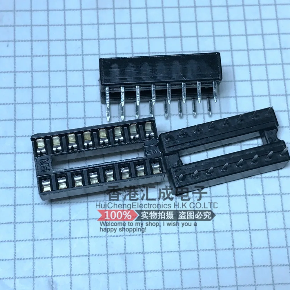

60pcs/lots DIP16 socket 16PIN socket Block DIP16 IC socket 16pin socket 16pin 16Pin IC chip holder New Original