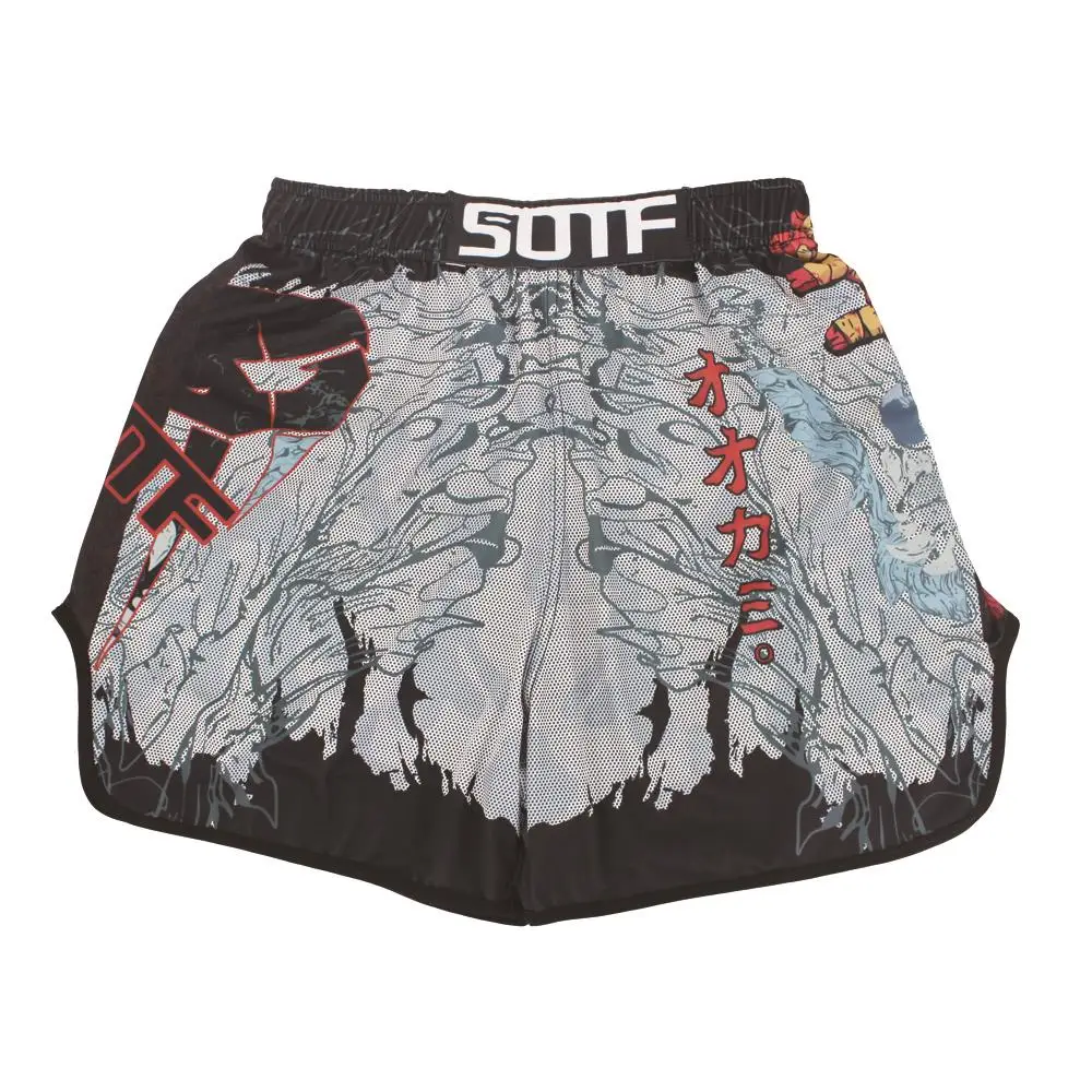 Мужские и женские шорты SOTF mma Venomous Стрейчевые из змеиной ткани с геометрическим