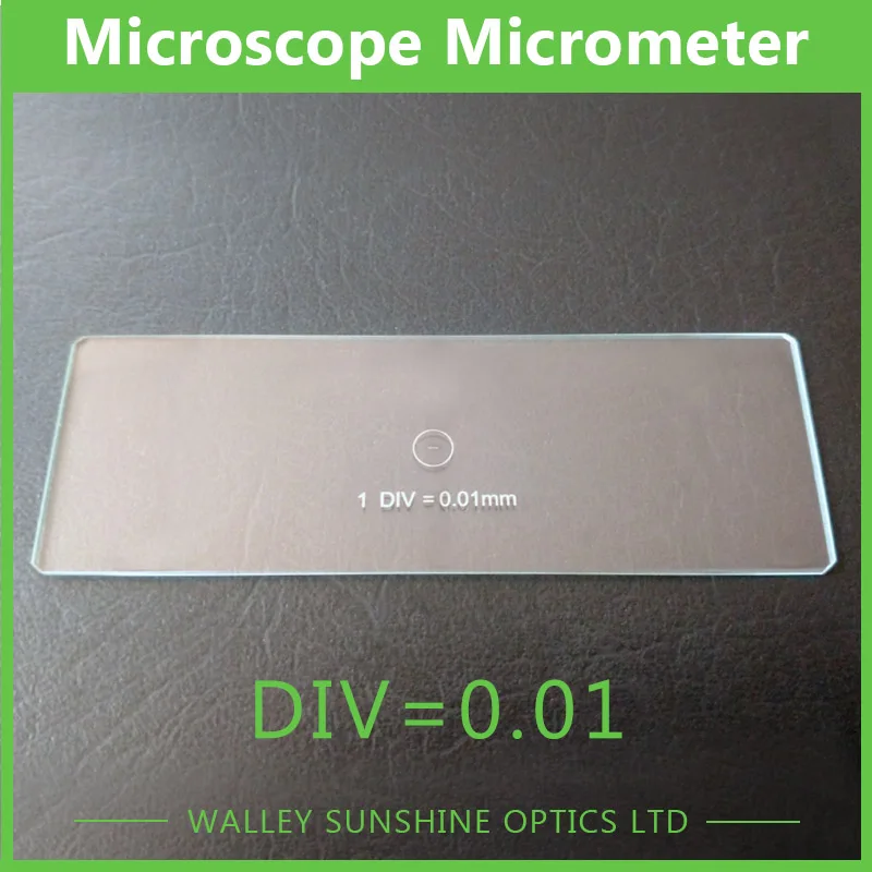 0.01mm Microscope Stage Micrometer Calibration Glass Slide Micrometer