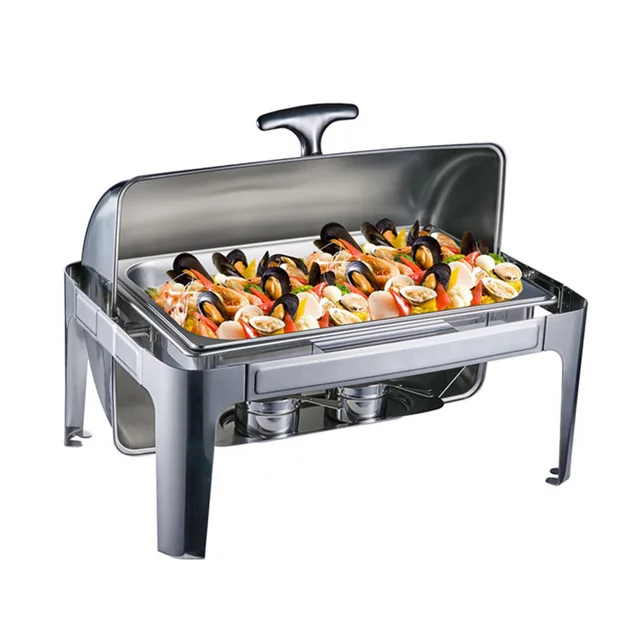 Stainless Steel Buffet Heater Chafing Dish Hotpot Holder 9L Wedding Winter Catering Banquet Cooking Pan Server Stainless Steel Buffet Heater Chafing Dish Hotpot Holder 9L Wedding Winter Catering Banquet Cooking Pan Server