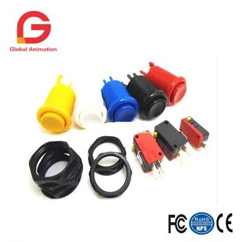 

1 PCS American Push Button Arcade Button Jamma Game Long Push DIY Multi Color Button Kit For Arcade Game