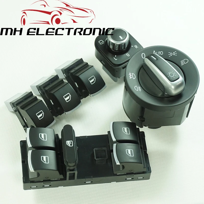 MH Электронный для VW Golf MK5 Jetta 1 компл. зеркало фара окно переключатель 5ND 959 855 5ND 959 857 5ND 959 565 3C8941431C