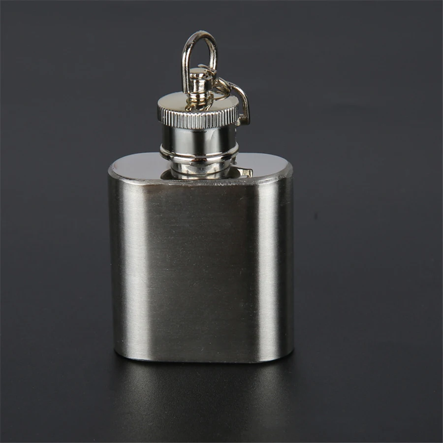4  HIBOUR Mini Hip Flask Quality Stainless Steel Laser Welding 1 Ounce Flasks Outdoor Sports Portable for Whiskey Flasks