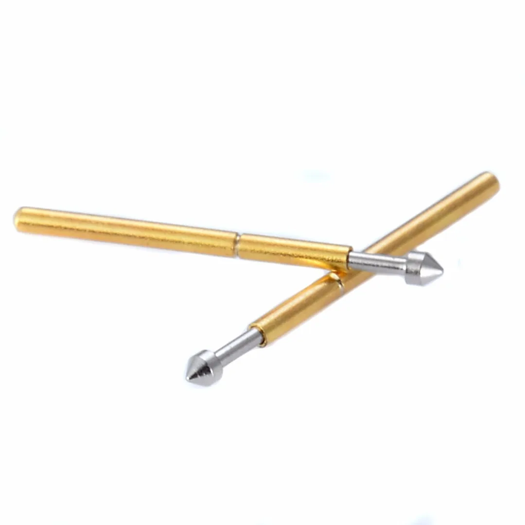 100pcs P75-E2 onical Head Spring Test Probe Pogo Pin 1.3mm Spring Test Probe C 1.0mm Thimble For Power Tool