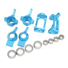 De Dirección de aluminio Kit de Actualización Para K929 RC Wltoys 1: 18a 2.4 GHz 4WD Coche de Carreras Off Road Monstruo de Postre roca Buggy