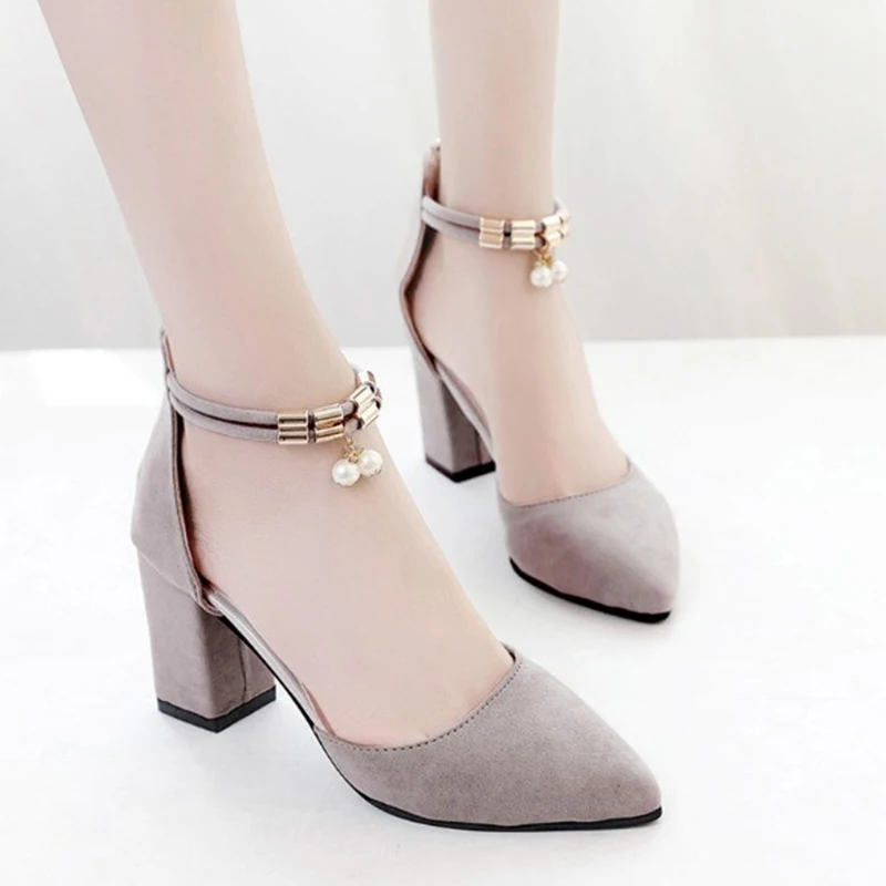 Black Summer Women Fashion High Heel Shoes Comfortable Back Zip ...