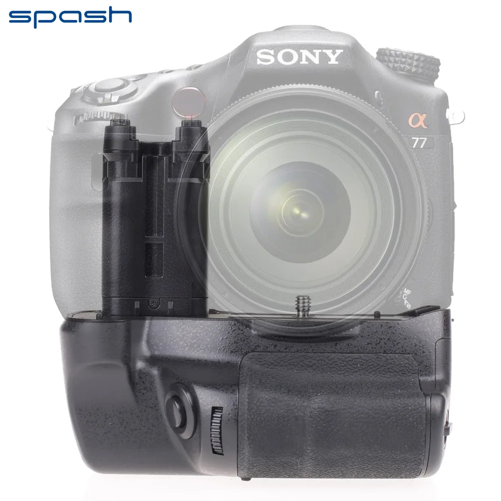 

spash Multi-power Vertical Battery Grip for Sony A77V A77 A77 II Cameras Replacement for VG-C77AM Camera Battery Handgrip