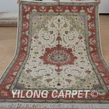 Yilong 6'x9 Восточный Наин Ручная работа; вязаное; шерстяное изысканный ковер китайский уголок Половик(1485