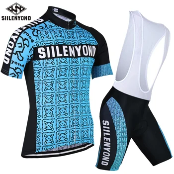 

SIILENYOND Cycling Clothing short Cycling Sets Bike Breathable Men Bicycle Wear Spring Summer Short Sleeve Cycling Jerseys