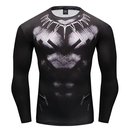 Компрессионная рубашка Бэтмен против Супермена с 3D принтом Футболки мужские реглан с длинным рукавом Косплей Костюм Одежда Мужской Топ для фитнеса - Цвет: picture color