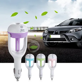 

Mini Ultrasonic Air Humidifier 12V USB Aromatherapy Essential Oil Diffuser Fogger Mist Maker For Car Sprayer Humidifier