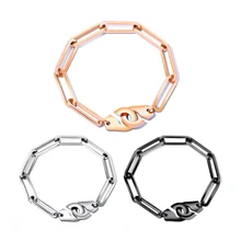 Модный браслет с подвесками, трендовая цепь из розового золота, простые браслеты, браслеты для женщин и мужчин, ювелирные изделия для мужчин, подарок VB814