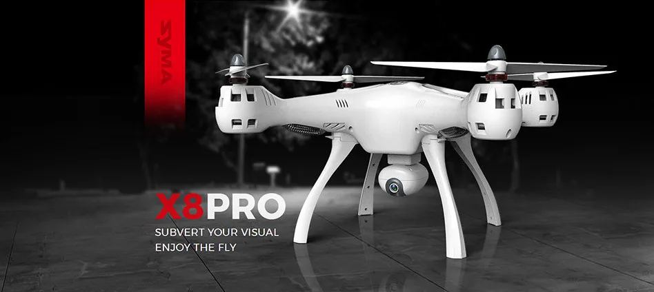 

Amazing SYMA X8PRO with GPS can with HD Camera toy for children racing helicopter quad copter dron