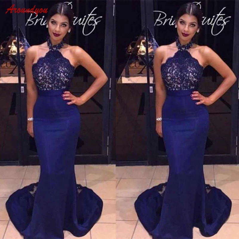 Navy Blue Lange Moeder van de Bruid Jurken voor Wedding Party Plus Size Kant Avondjurken Bruidegom Godmother Diner Jurken 2018 Navy Blue Lange Moeder van de Bruid Jurken voor Wedding Party Plus Size Kant Avondjurken Bruidegom Godmother Diner Jurken 2018