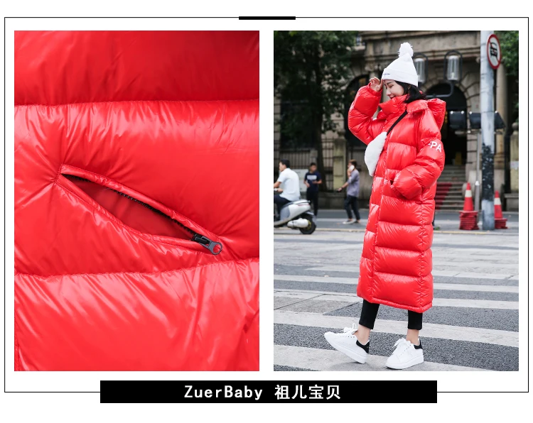 Winter Woman Coats 2019 Medium And Long Section Thick Down Feather Padded Clothes Harajuku Style Bread Service Women's Winter Jacket AS148 (12)