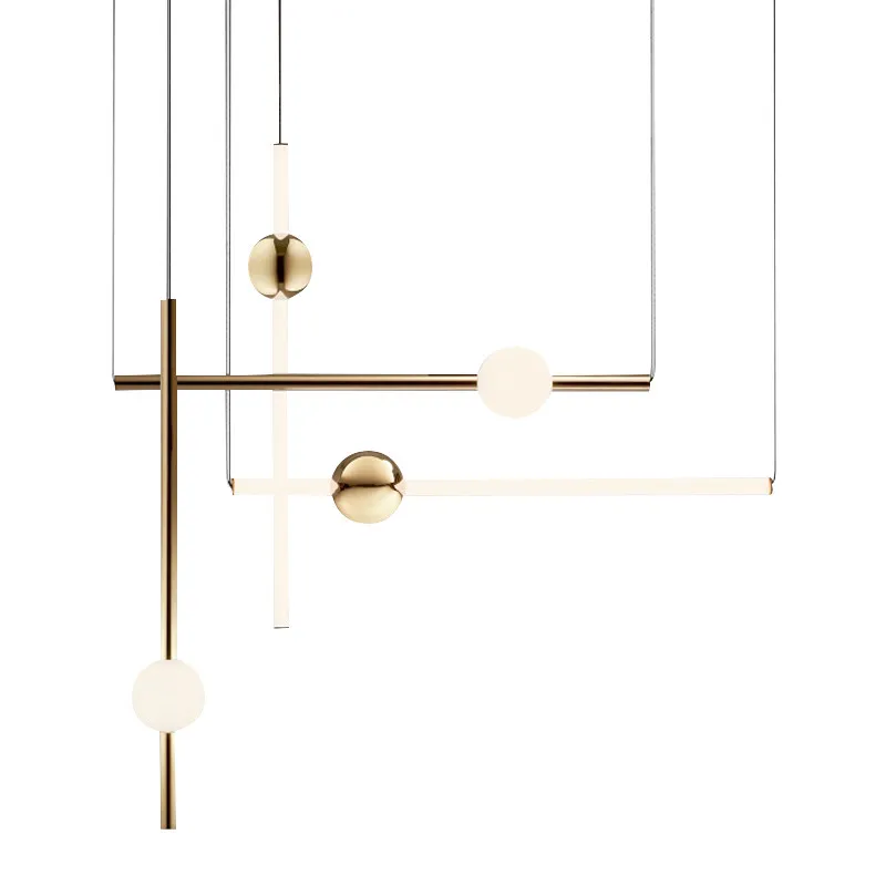 New arrical Post modern simple restaurant pendant lights foyer bedroom coffee shop deco LED droplight metal and glass lampshade