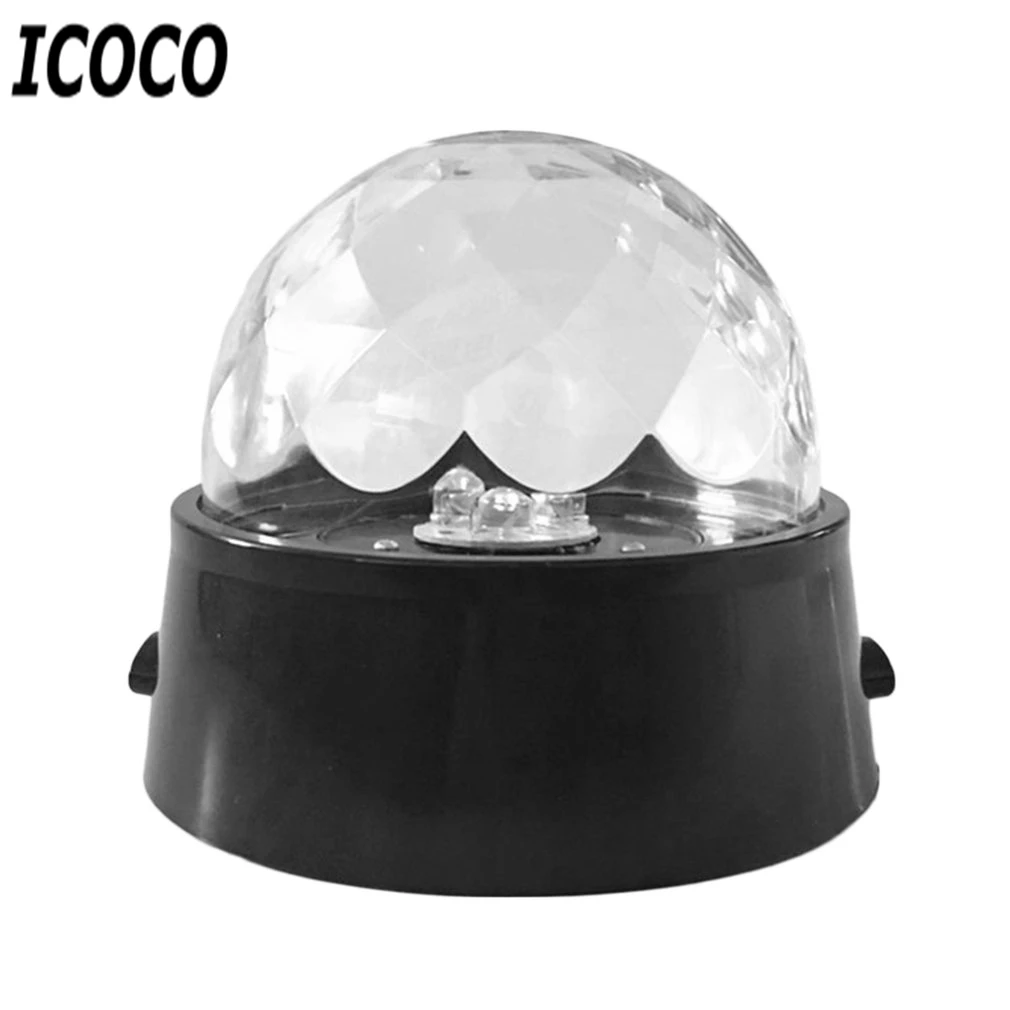 

ICOCO 1pc Portable USB Starry Sky LED Light Rotating Projector Romantic Colorful Round Night Light Festival Gift Home Decor Sale