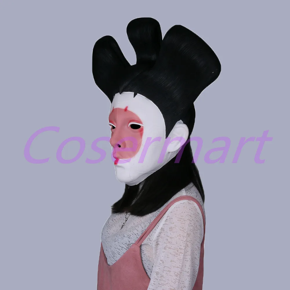 Cos 2017 Movie Ghost in the Shell Masks Geisha Robot Mask Latex New Halloween Party Prop (5)