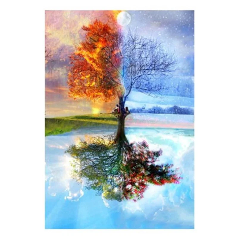 

5D round diamond magic tree diamond painting cross stitch