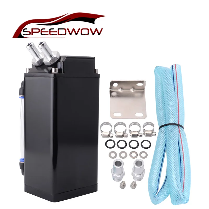 SPEEDWOW 0.75L гоночный маслоуловитель БАК может топливный Квадрат Красный Серебряный Синий