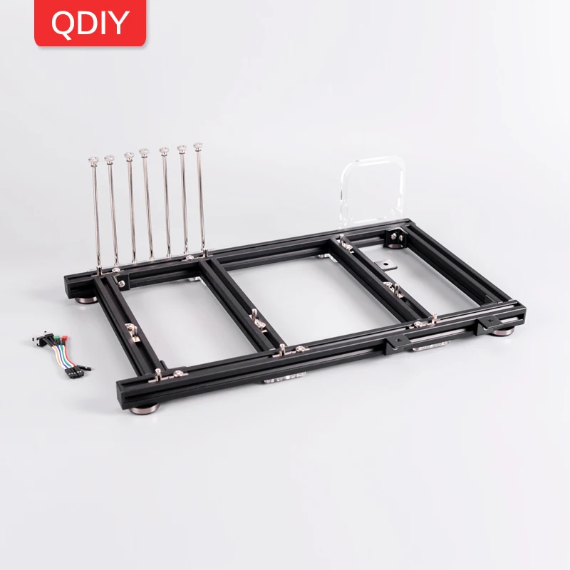 QDIY PC JMK6 ATX алюминиевый сплав горизонтальный Полный открытый летний медведь чехол