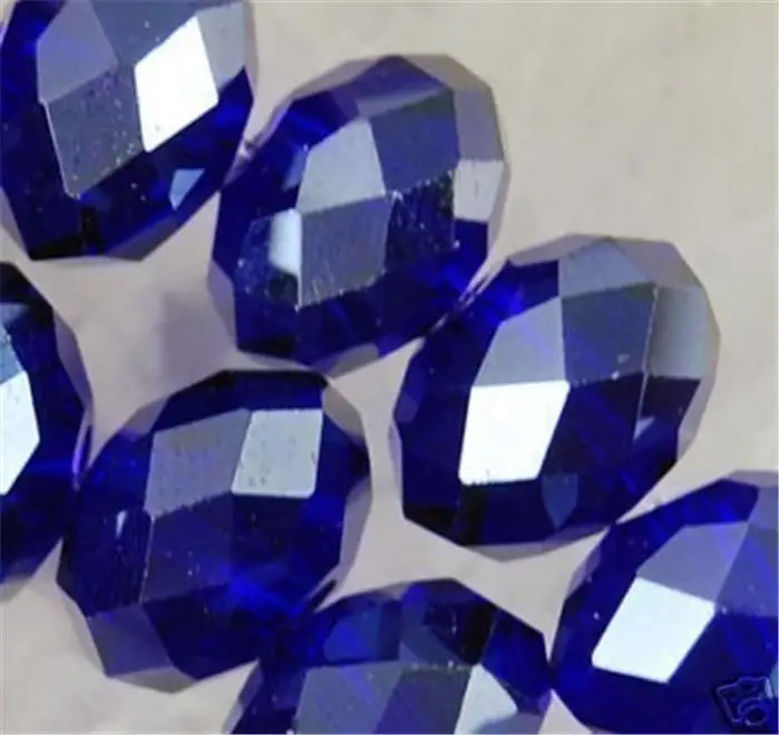 DD 140pc 5X8mm Dark Blue Crystal Faceted Gems Loose Beads 5040 #@ | Украшения и аксессуары