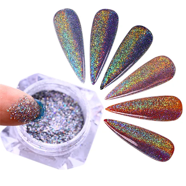 BORN PRETTY Galaxy голографический блестящий для ногтей Лазерная Голография для ногтей блестки пайетки пигментная пудра для дизайна ногтей пыль 0,2 г 0,5 г на выбор - Цвет: Pattern 16 0.5g