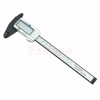 

150mm 6" LCD Vernier Caliper Digital Electronic Carbon Fiber Micrometer Gauge