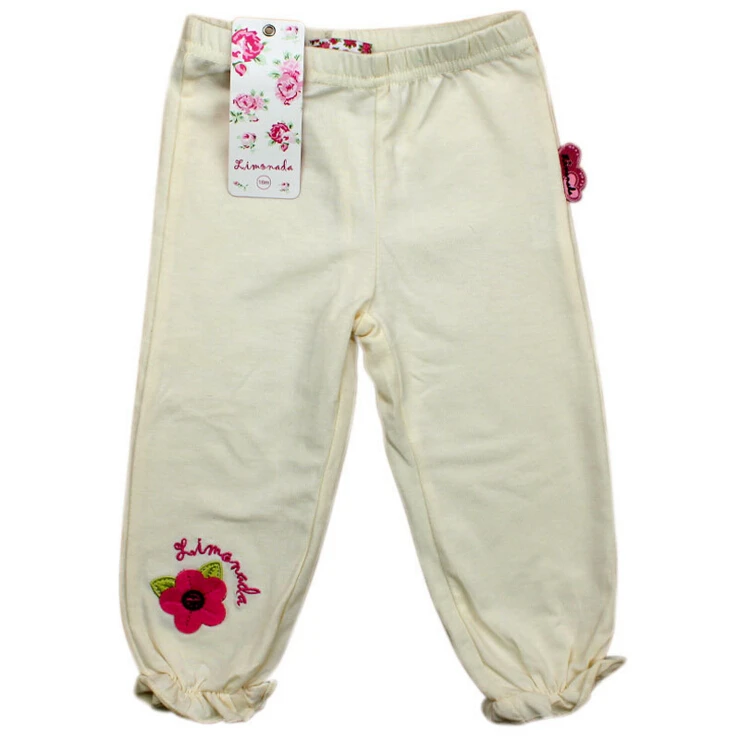 baby girl pants Body Baby Pants harem pants Newborn baby floral yellow pants on