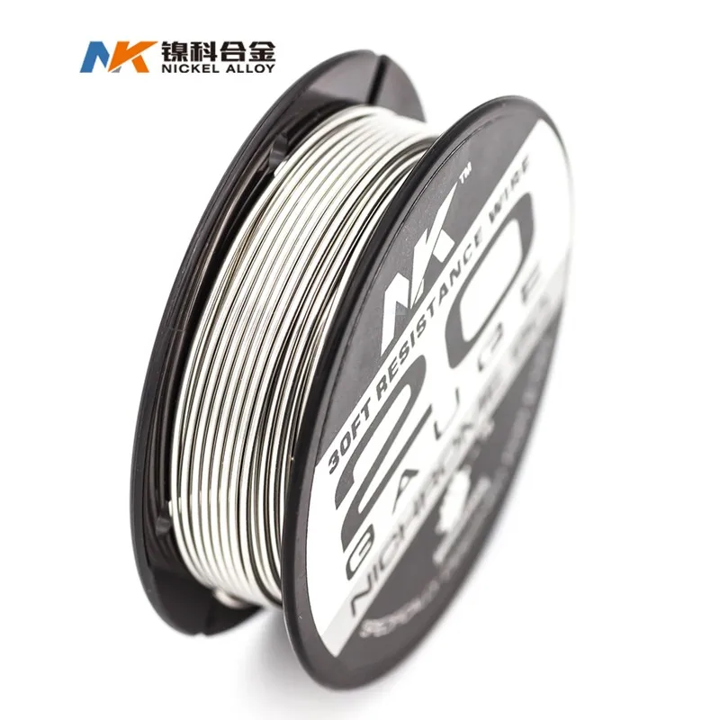 

NK 30ft 100ft spool Ni80 Nichrome 20ga 22ga 24ga 26ga 28ga E-cig vape heating wire For RDA RTA Atomizer For DIY Prebuilt Coil