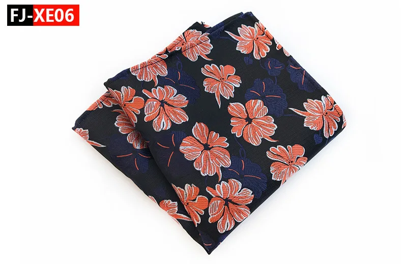 Популярные 25*25 см Для мужчин карман квадрат Hankerchief корейский шелк Пейсли точка носовой платок с цветочным узором Свадебная вечеринка