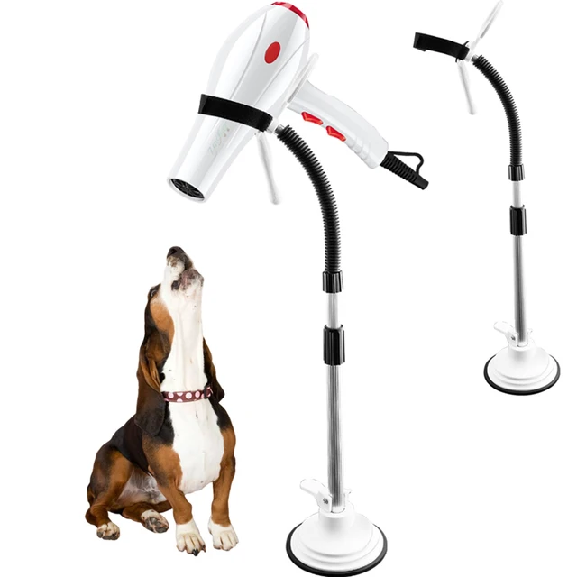 Stainless Steel Pet Hair Dryer Holders Dog/Cat Grooming Floor Mounted