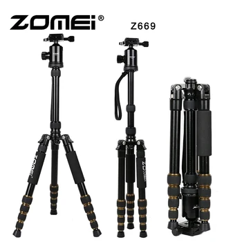 

ZOMEI Z669 Professional Tripod Lightweight Travel Monopod Ball Head Travel For Digital DSLR Photographic Dedicate Camera Stand