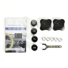 TPMS USB Tire Pressure Monitoring System For Android Car DVD Player 4 Sensors Alarm Tire Temperature Sell With Our Unit Only