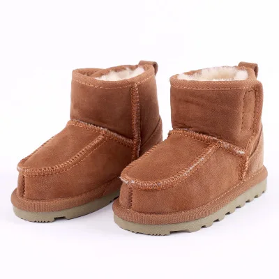 

Baby Snow Boots for boys and girls Kids Snow Boots Sheepskin Real Fur Shoes Children Geanuine Leather Australia Shoes