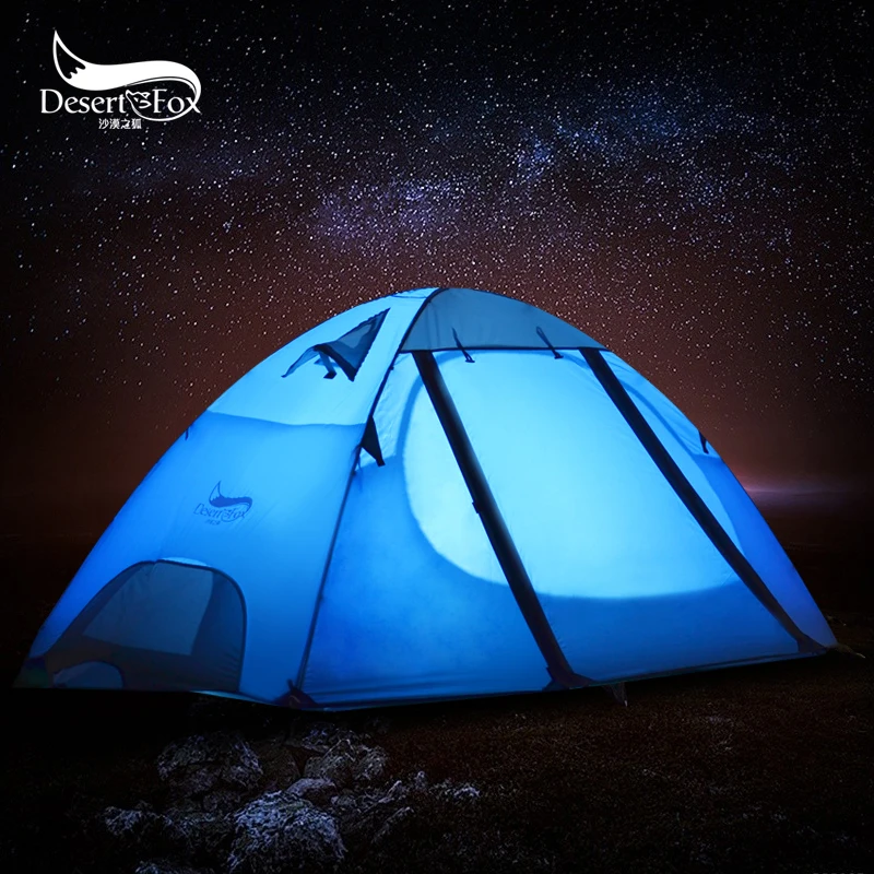 Desert & Fox Наружная палатка для кемпинга алюминиевый двухслойный 2 3 человека