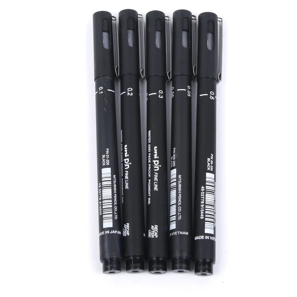 1 шт. Fineliner Pigma Micron ручка для рисования 005 01 02 03 05 08 Аниме Комикс ручка не цветущий прочный арт маркеры гелевая ручка Прямая поставка