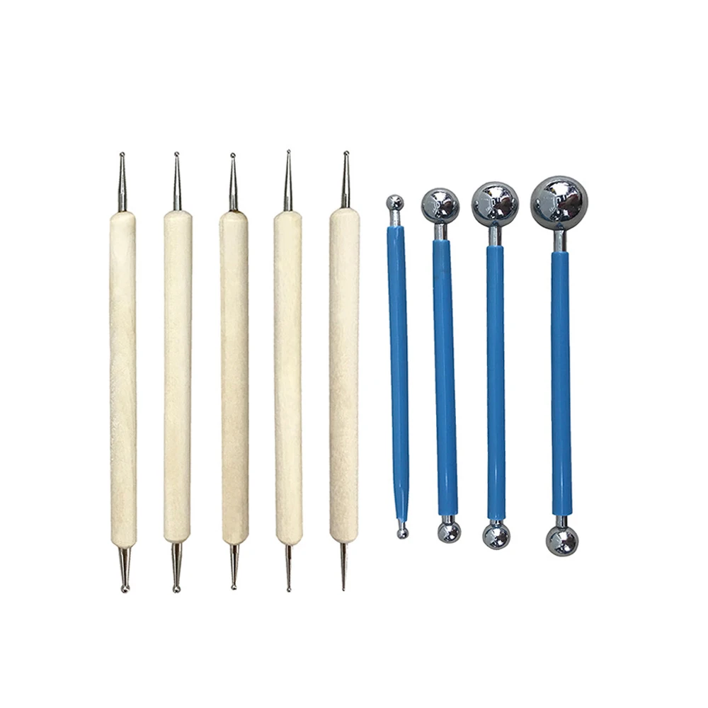 24 Pcs DIY Art Clay Pottery Tool set Crafts Clay Sculpting Tool kit Pottery & Ceramics Wooden Handle Modeling Tools