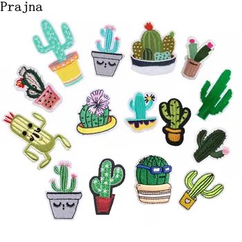 

Cactus Cacti Barbary Fig Iron On Patches Badge Embroidered Applique Sewing Patch Clothes Stickers Garment Apparel Accessories
