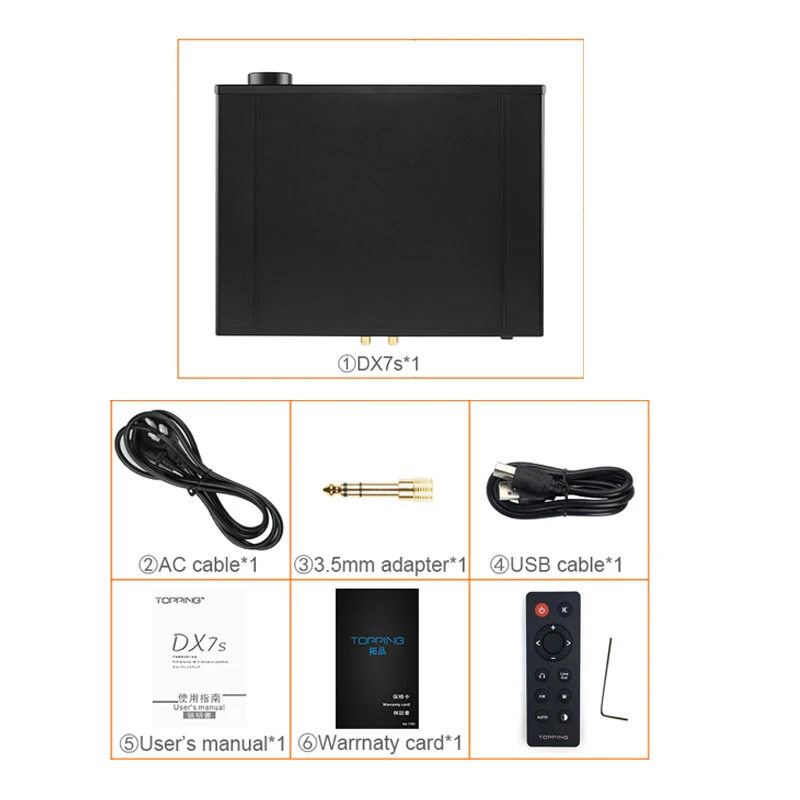 Topping DX7S balanced Headphone Amplifier ES9038Q2M 32Bit/768K XMOS(XU208)+OPA1612 USB/OPT/AES/COAX input DSD512 amp coupons