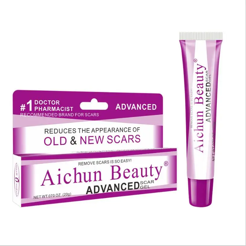 Aichun/scare repair cream stretch marks acne scar surgery scar care repair desalination gel - Цвет: purple