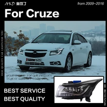 AKD Car Styling Testa Della Lampada per Chevrolet Cruze HA CONDOTTO il Faro 2009-2016 Audi-di Disegno LED DRL Hid Bi xenon Auto Accessori