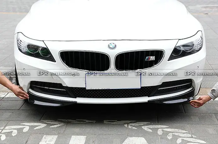 Скидка Автомобиль Стайлинг для BMW E89 Z4 реальные углеродного Волокно спереди губ 2 шт