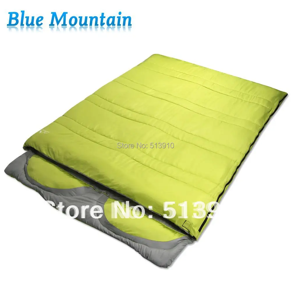 Blue Outdoor One Piece Double Sleeping Bag Envelope Style Autumn And Blue Outdoor One Piece Double Sleeping Bag Envelope Style Autumn And Winter With Pillow In Bags From Sports Entertainment On
