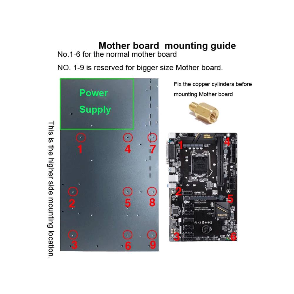 Steel Coin Open Air Miner Mining Frame Rig Case Up to 8 GPU Graphics Card BTC LTC ETH Ethereum for miner bitcoin bitman PC Case Steel Coin Open Air Miner Mining Frame Rig Case Up to 8 GPU Graphics Card BTC LTC ETH Ethereum for miner bitcoin bitman PC Case