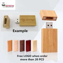 Natural Wooden USB Flash Drive External Storage USB 2.0 Flash Memory Stick Gift USB Key Pen Drive 64GB 32GB 16GB 8GB 4GB