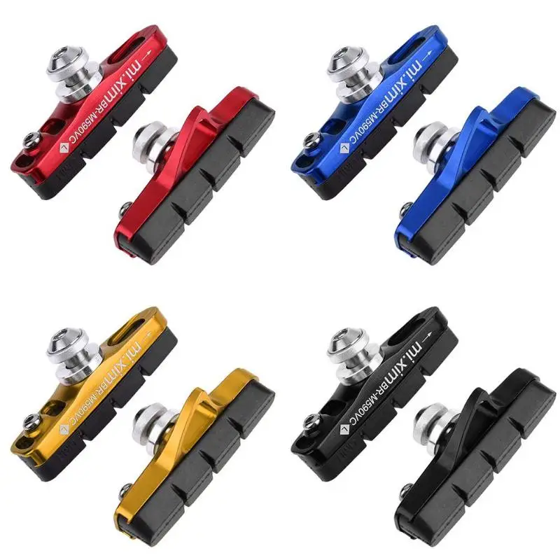 NEW 1Pair Road Bike Cycling C/V Brake Blocks Shoes Aluminum Alloy