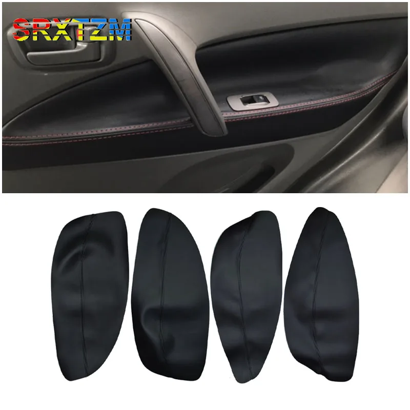 

4PCS For Chery Tiggo 2005 2006 2007 2008 2009 Interior Door Panel Armrest Microfibre Leather Protect Cover