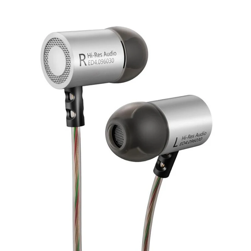 KZ ED4 Металл стерео наушники Шум изоляция музыка HiFi с микрофоном для мобильного